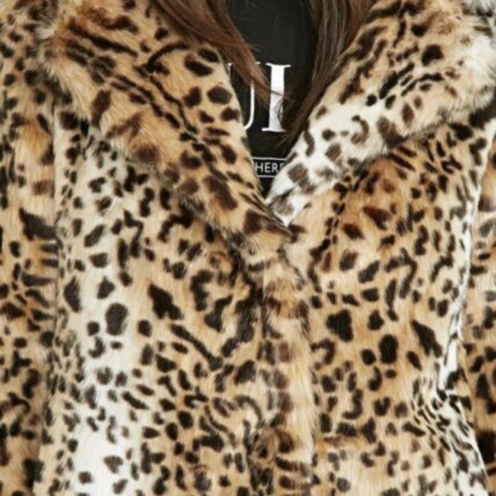 Forever 21 Animal Cheetah Print Faux Fur Coat - Picture 2 of 15